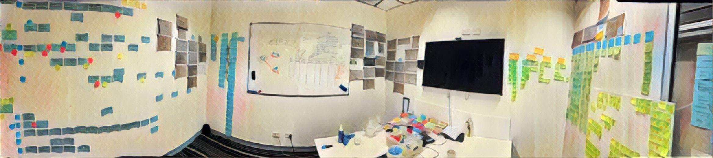 It's time to say goodbye to my most recent Obeya Room where I spent near 300h over the last seven weeks.